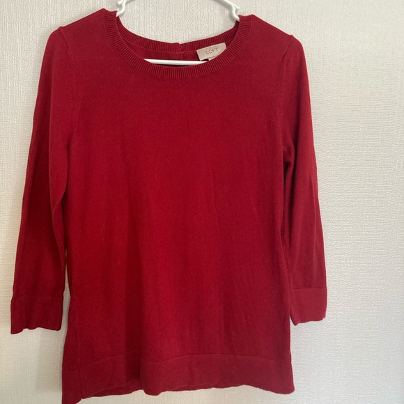 ❤️Cute Red LOFT Sweater❤️ - Picture 3 of 6
